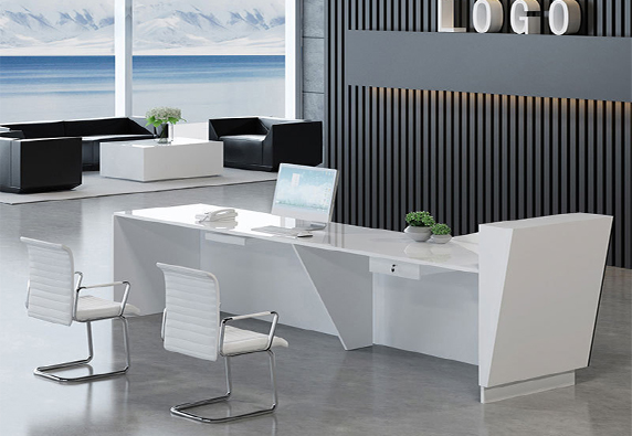 Modern small salon office reception front counter desk