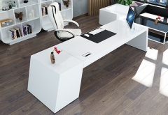 Cheap white business executive with storage office desks