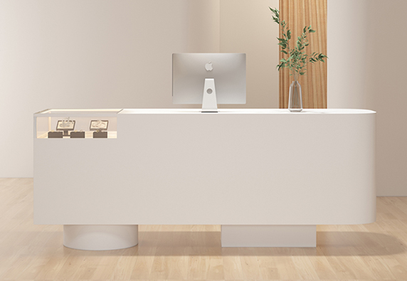 New popular office spa white reception counter desk