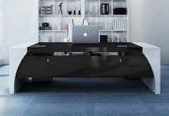 Sale simple black L shaped modern furniture office desks