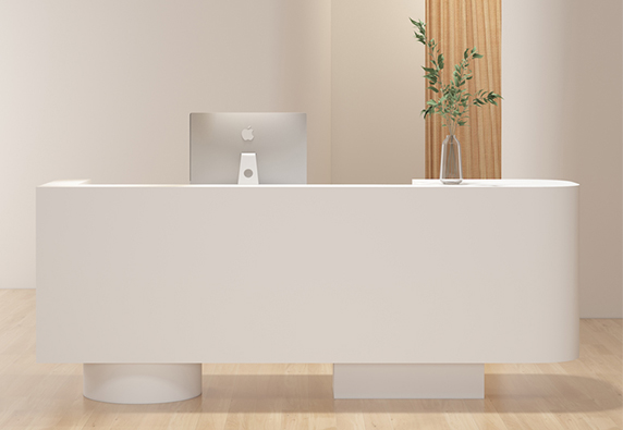 New popular office spa white reception counter desk