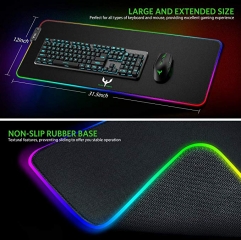 Charging RGB Mouse Pad with custom logo printed