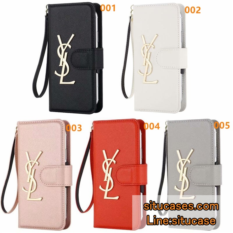 YSL 手帳型 スマホケース 全機種対応 サンローラン ギャラクシー 携帯