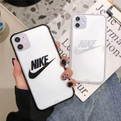 iPhone12/12pro マックス ケース ナイキ ペア 人気スポーツブランドNIKE iPhone xrケース 黒白 iPhonexs max ケース クリア 衝撃吸収 ナイキスマホケースiPhonex iPhone8 携帯ケース カップル向け