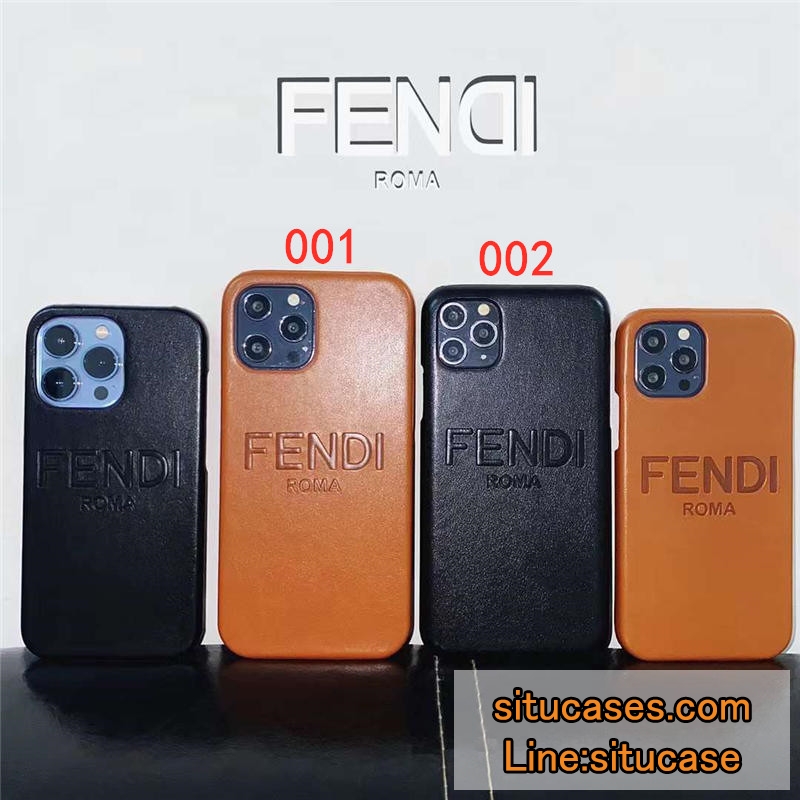 フェンディ スマホケース メンズ iphone15/15プロ レザーケース 