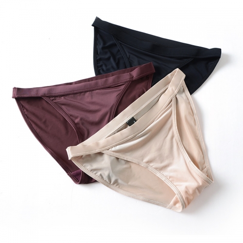 European and American low waist ice silk ladies panties