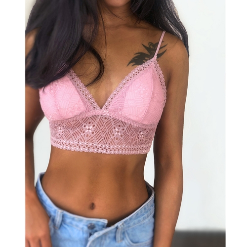 Comfortable and non-sense thin breathable lace bralette