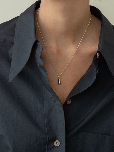 Silver 925 drop pendant necklace