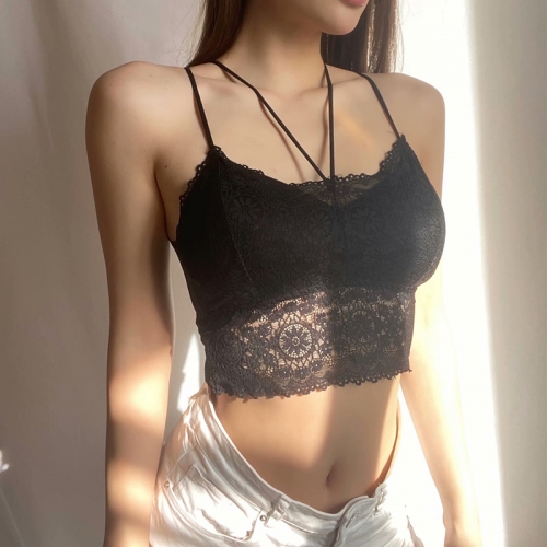 Short cropped sexy halterneck top