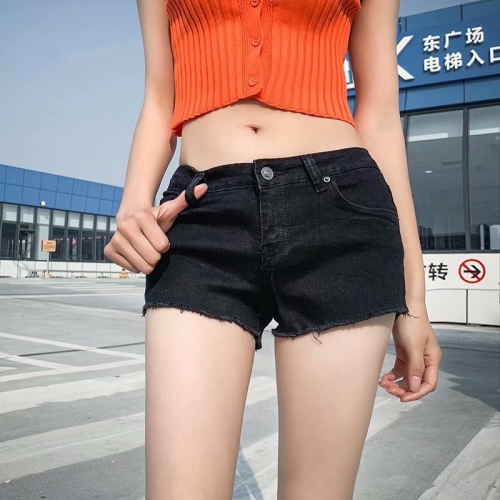 Fashionable all-match high-fitting super short hot pants