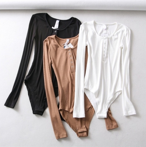 Buttoned Long Sleeve Cardigan T-shirt