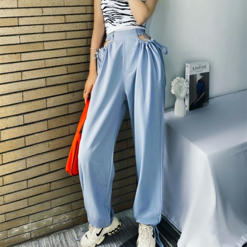 Jazz dance high-waist hollow loose-fitting casual pants