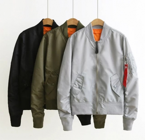 American bomber jacket baseball uniform