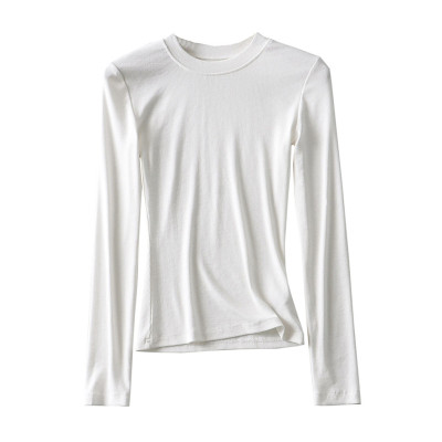 Small round neck long sleeve t-shirt