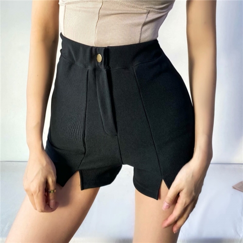 High waist stretch hip shorts