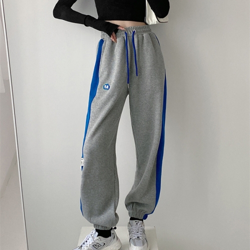 High-waist overalls and casual sanitary trousers