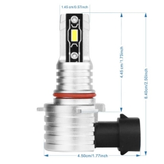 NH HB3 9005 1:1 尺寸 LED 汽车大灯