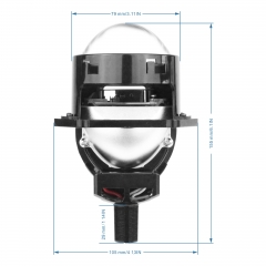 3 Inch BI-LED projector lens 50W 60W