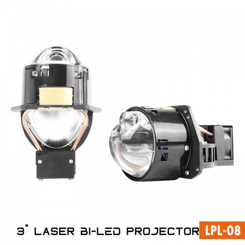 3 Inch 15W laser 55/65W BI-LED projector lens with heat pipes