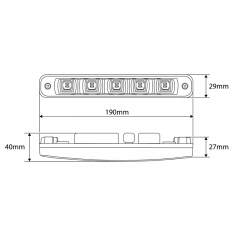 507HP R87 approved LED daytime running light