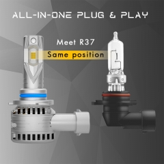 X9 H7 50W high power plug & play LED headlight bulb