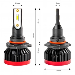 K2 HB4 9006 一体无控制盒 25W带解码LED汽车大灯