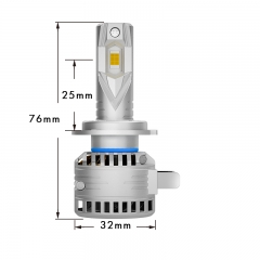 X9 H7 50W high power plug & play LED headlight bulb