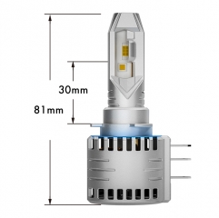 X9 H15 50W远光+10W日行灯 直插款LED 汽车大灯