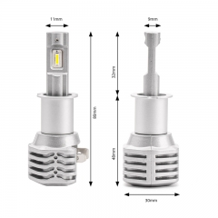 X1 H3 15W fanless plug & play LED headlight bulb