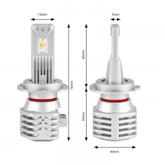 X1 H7 15W fanless plug & play LED headlight bulb