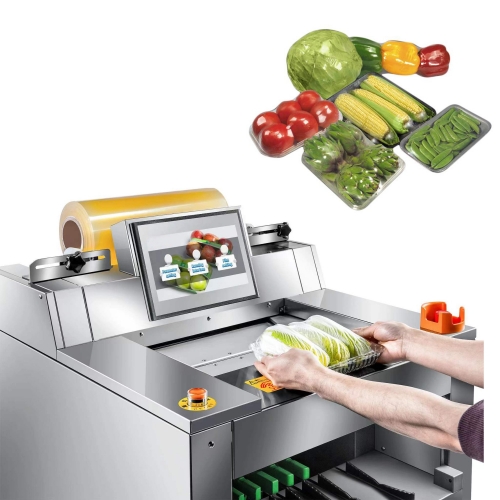 Fresh Food Packaging Machine Cling Film Wrapping Machine