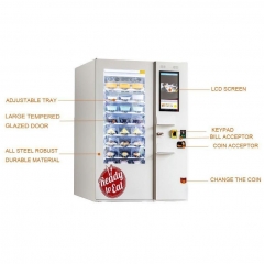 Hot Food/pizza/hamburger/sandwich Vending Machine Automatic With Touch Screen