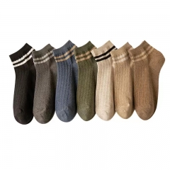 Men's short socks color cotton short tube