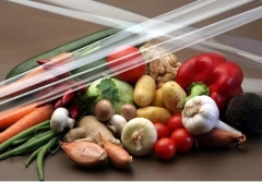 Cling Film Wrapping Machine For Both with Tray and without Tray Package Fruit And Vegetables