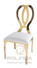 Elegant Rose Gold Stainless dinning chair