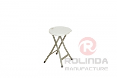 Wholesale round seat stool metal steel folding padded stool