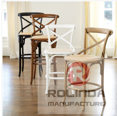 Wholesales cross back bar stool chair