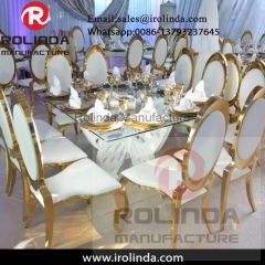 PU leather banquet high back chair