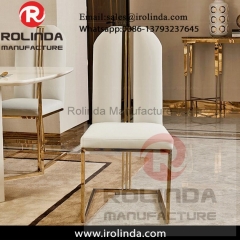 Metal gold legs pu leather luxury hotel lounge chair for sale