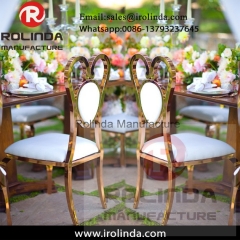 Modern banquet furniture stainless steel hotel dining chair