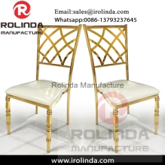 PU cushion luxury reception hall hotel wedding chairs for sale