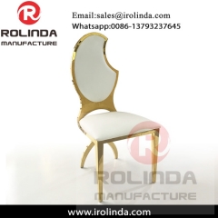 Dubai event gold stainless steel wedding chairs