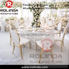 Superimposed Stainless Steel Wedding Chair