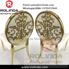 wholesale dubai gold metal event wedding banquet chairs