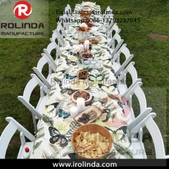 wholesale white resin folding chair wedding event plastic white Gladiator Event used Folding event chairs