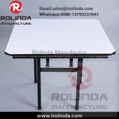 Foshan Strong Dining Table / Wholesale Steel Folding Round Table For Banquet