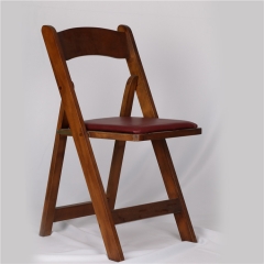 wood folding chair