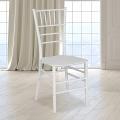 White color Resin Stacking chiavari tiffany chair