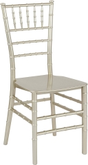 Gold color Resin Stacking chiavari tiffany chair