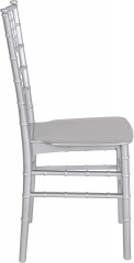Silver color Resin Stacking chiavari tiffany chair